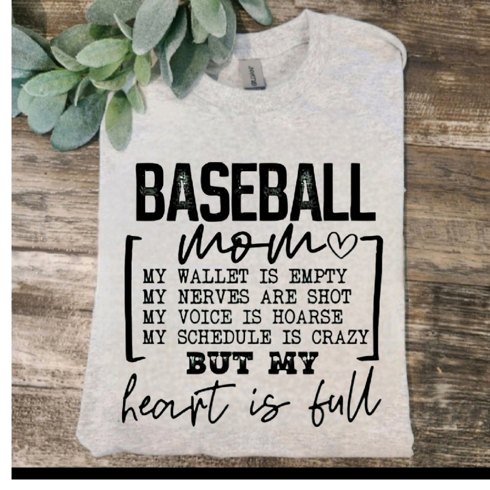 Baseball mom shirt popular sport ball field